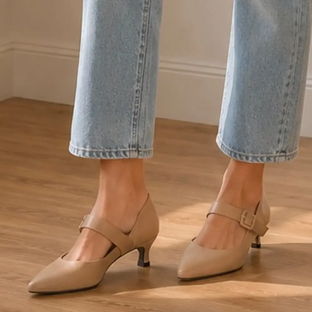 Ribongz Nude Heels Size 9 NWT Brand New with Tags Pointed Toe Women's Shoes